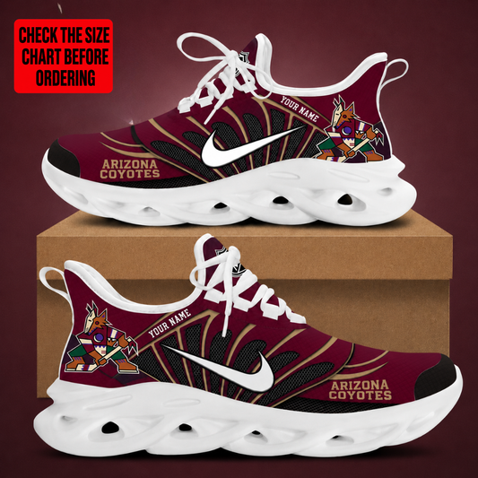 [SUPER SALE] NEW CUSTOMIZED NHL30 AZC ARIZONA COYOTES CLUNKY SNEAKERS