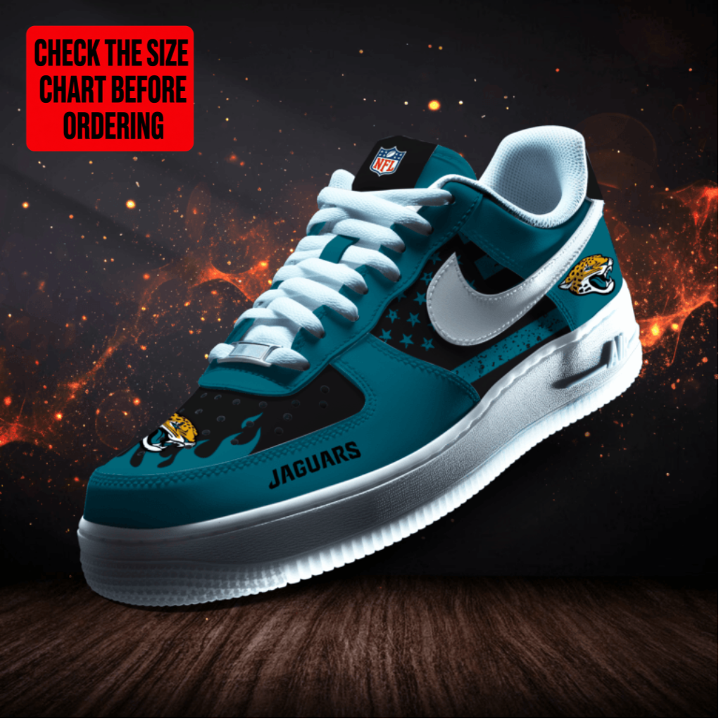 LIMITED EDITION - NEW CUSTOMIZED NFL30 JSJ JACKSONVILLE JAGUARS AF1 SNEAKERS