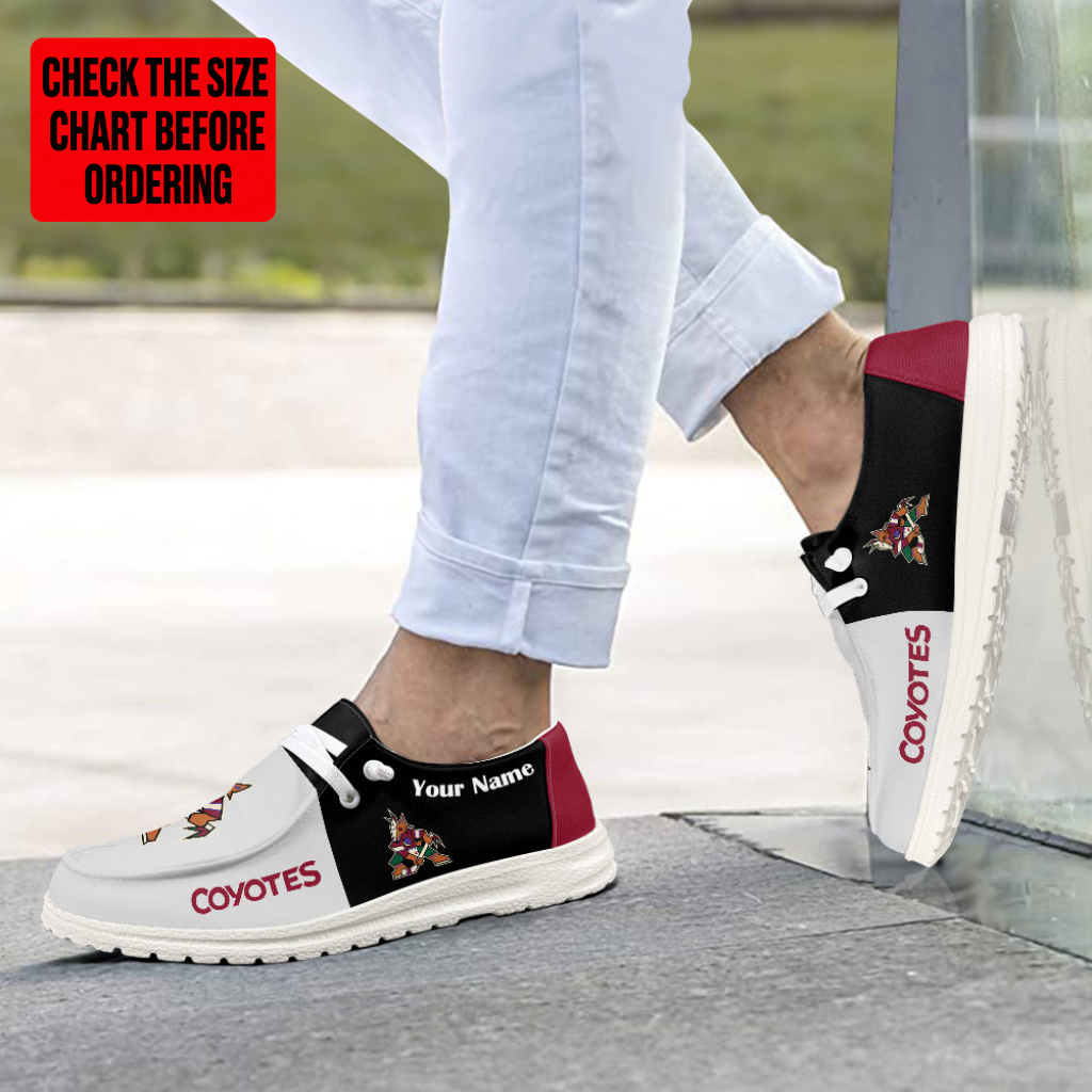 [SUPER SALE] NEW CUSTOMIZED NHL30 AZC ARIZONA COYOTES PREMIUM LOAFER SHOES