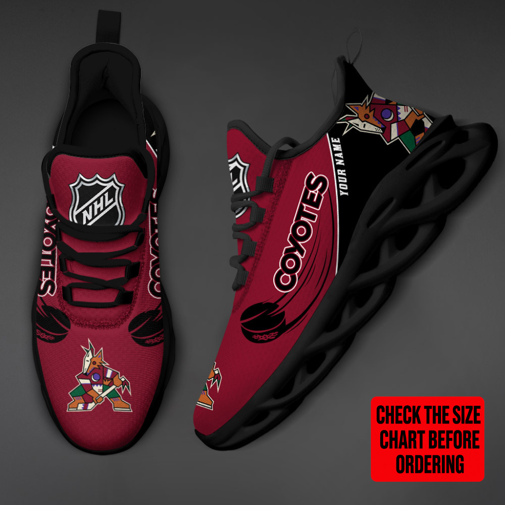 LIMITED EDITION - NEW CUSTOMIZED NHL30 AZC ARIZONA COYOTES CLUNKY SNEAKERS