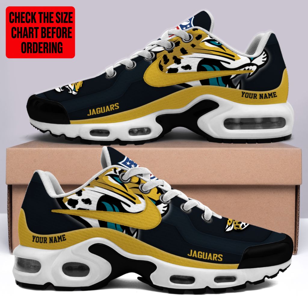 LIMITED EDITION - NEW CUSTOMIZED NFL30 JSJ JACKSONVILLE JAGUARS AIR MAX PLUS SNEAKERS