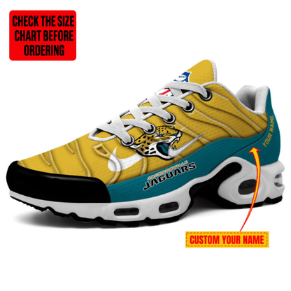 [SPECIAL OFFER] NEW CUSTOMIZED NFL30 JSJ JACKSONVILLE JAGUARS AIR MAX PLUS SNEAKERS