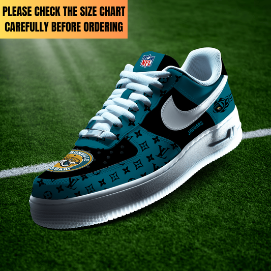 LIMITED EDITION - NEW CUSTOMIZED NFL30 JSJ JACKSONVILLE JAGUARS AF1 SHOES