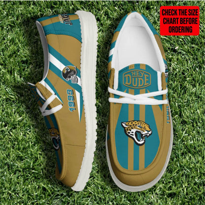 [SPECIAL OFFER] NEW CUSTOMIZED NFL30 JSJ JACKSONVILLE JAGUARS LOAFER SHOES