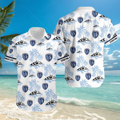 TOP SELLING - NEW CUSTOMIZED MLS30 SKC SPORTING KANSAS CITY UNISEX HAWAIIAN SHIRT