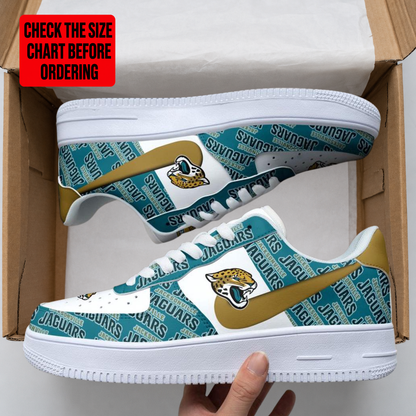 [SPECIAL OFFER] NEW CUSTOMIZED NFL30 JSJ JACKSONVILLE JAGUARS AF1 SHOES