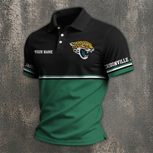 [SPECIAL OFFER] NEW CUSTOMIZED NFL30 JSJ JACKSONVILLE JAGUARS POLO SHIRT