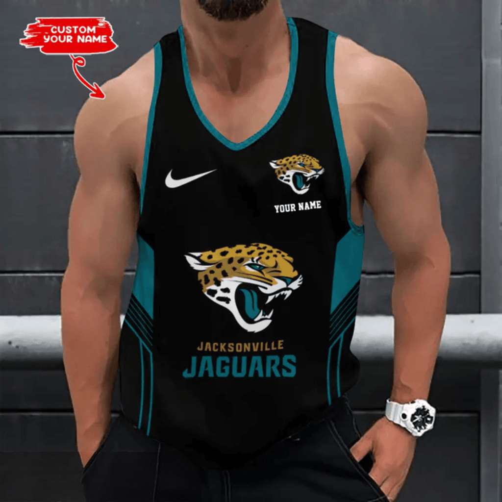[SPECIAL OFFER] NEW CUSTOMIZED NFL30 JSJ JACKSONVILLE JAGUARS UNISEX TANK TOP
