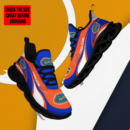 LIMITED EDITION - NEW CUSTOMIZED NCAA FBS30 FLG FLORIDA GATORS CLUNKY SNEAKERS