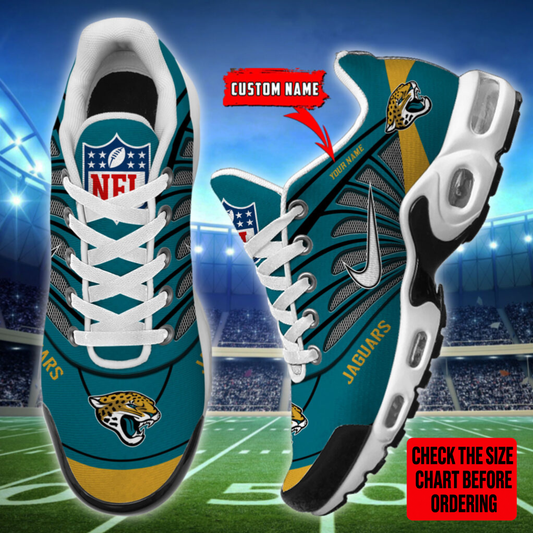 [SPECIAL OFFER] NEW CUSTOMIZED NFL30 JSJ JACKSONVILLE JAGUARS AIR MAX PLUS SNEAKERS