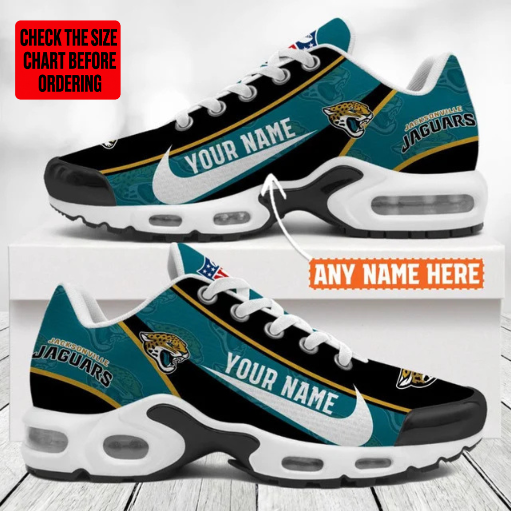 [SPECIAL OFFER] NEW CUSTOMIZED NFL30 JSJ JACKSONVILLE JAGUARS AIR MAX PLUS SNEAKERS