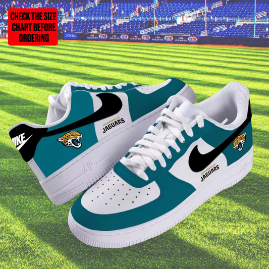 [SPECIAL OFFER] NEW CUSTOMIZED NFL30 JSJ JACKSONVILLE JAGUARS AF1 SHOES