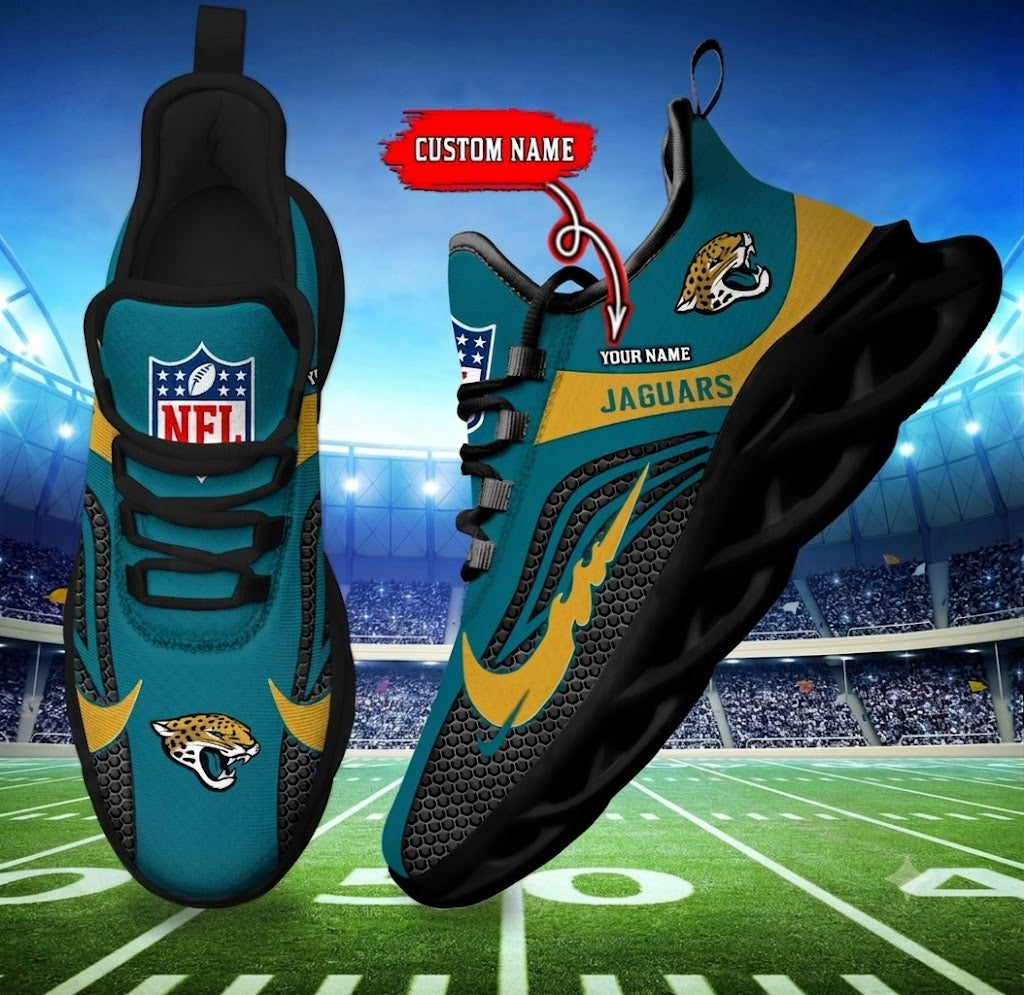 [SPECIAL OFFER] NEW CUSTOMIZED NFL30 JSJ JACKSONVILLE JAGUARS UNISEX CLUNKY SNEAKERS