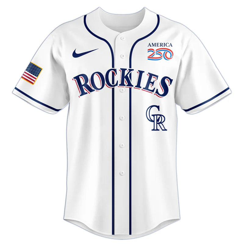 LIMITED EDITION - NEW CUSTOMIZED MLB30 COR COLORADO ROCKIES BASEBALL JERSEY