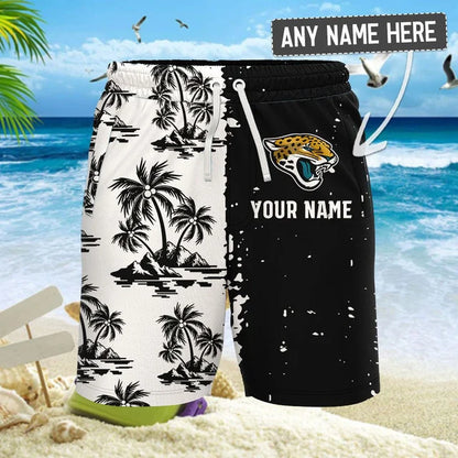 LIMITED EDITION - NEW CUSTOMIZED NFL30 JSJ JACKSONVILLE JAGUARS UNISEX HAWAIIAN SHIRT & SHORTS SET