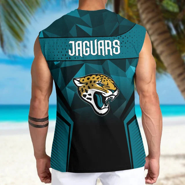 LIMITED EDITION - NEW CUSTOMIZED NFL30 JSJ JACKSONVILLE JAGUARS MEN'S GYM SHIRT
