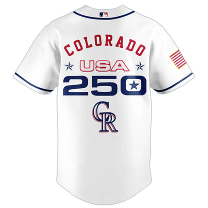 LIMITED EDITION - NEW CUSTOMIZED MLB30 COR COLORADO ROCKIES BASEBALL JERSEY
