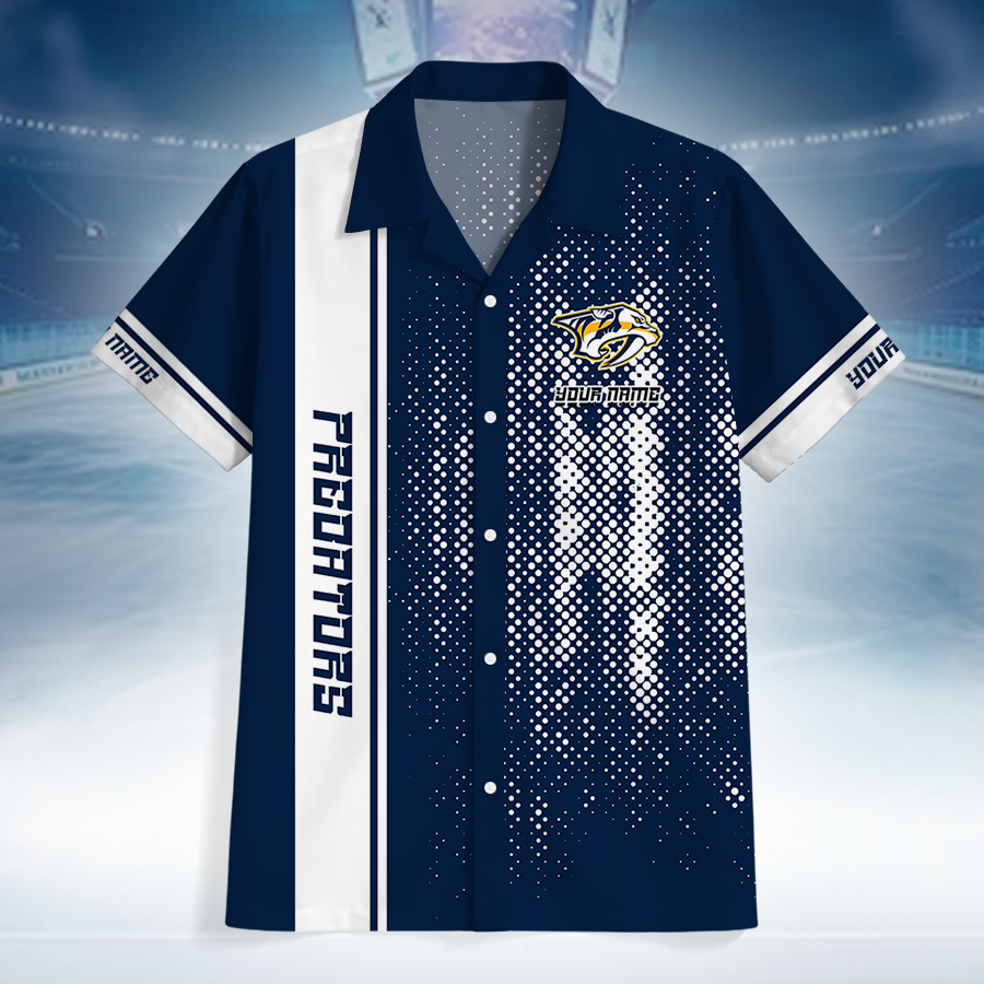 LIMITED EDITION - NEW CUSTOMIZED NHL31 NVP NASHVILLE PREDATORS UNISEX HAWAIIAN SHIRT
