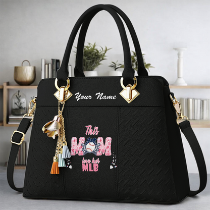 LIMITED EDITION - NEW CUSTOMIZED MLB31 MAJOR LEAGUE BASEBALL ZIP HANDBAG MULTICOLOR