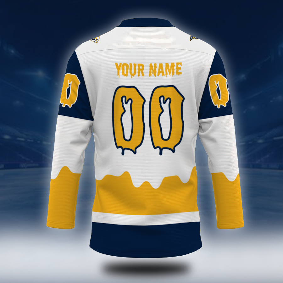 LIMITED EDITION - NEW CUSTOMIZED NHL31 NVP NASHVILLE PREDATORS UNISEX HOCKEY JERSEY