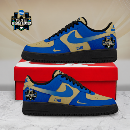 SPECIAL EDITION - NEW CUSTOMIZED NCAA CWS31 CWS COLLEGE WORLD SERIES AF1 SHOES