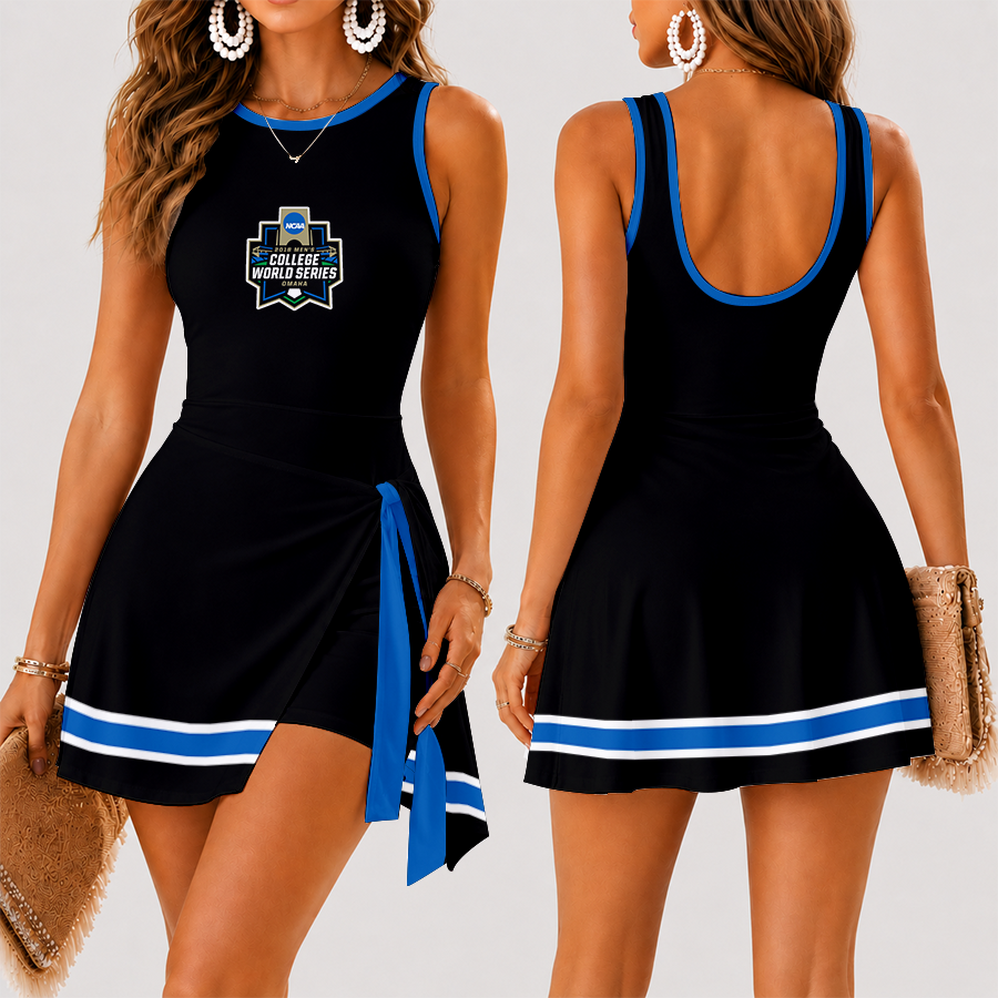 [FAN FAVORITE] NEW CUSTOMIZED NCAA CWS31 COLLEGE WORLD SERIES WOMEN'S SUMMER SKORT DRESS