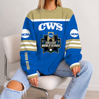 [FAN FAVORITE] NEW CUSTOMIZED NCAA CWS31 COLLEGE WORLD SERIES UNISEX SWEATSHIRT