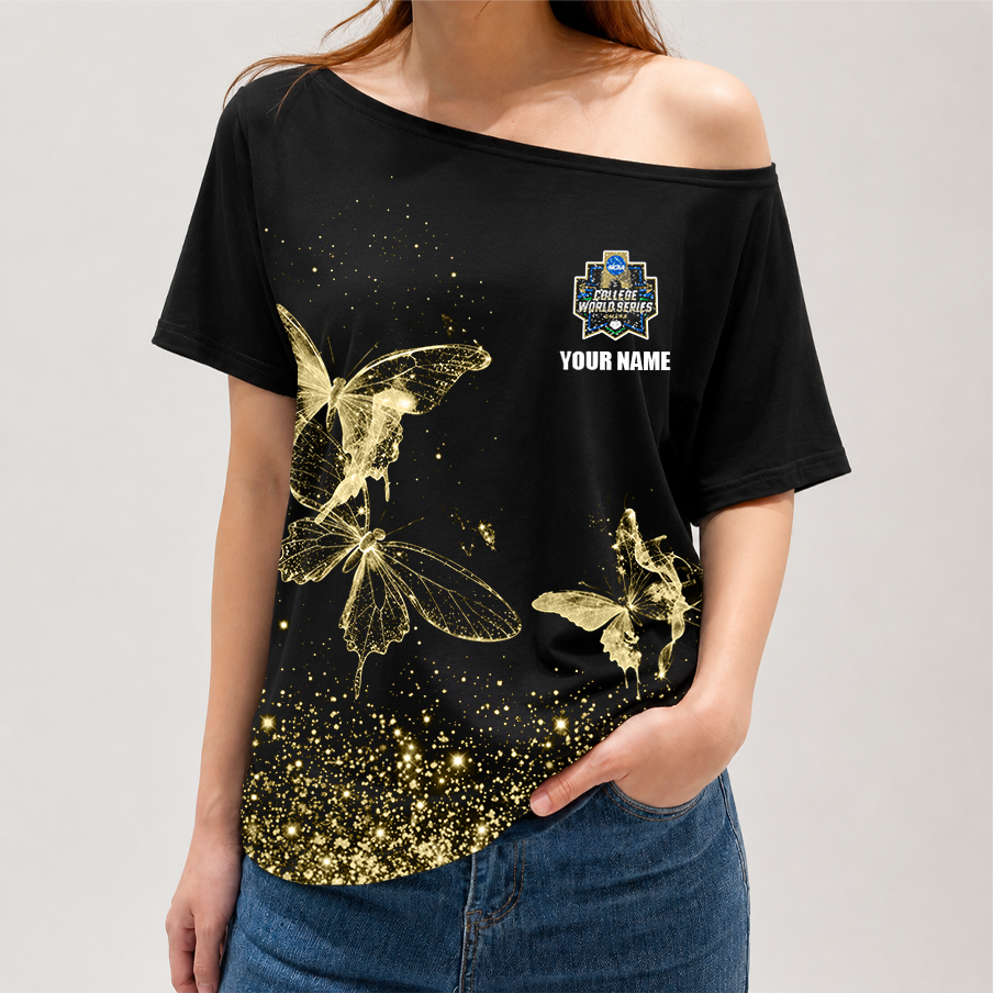 [FAN FAVORITE] NEW CUSTOMIZED NCAA CWS31 COLLEGE WORLD SERIES OFF-SHOULDER SHIRT