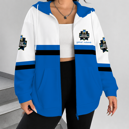 [FAN FAVORITE] NEW CUSTOMIZED NCAA CWS31 COLLEGE WORLD SERIES ZIP HOODIE