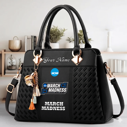 LIMITED EDITION - NEW CUSTOMIZED NCAA MAM31 MARCH MADNESS ZIP HANDBAG MULTICOLOR
