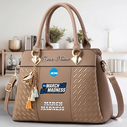 LIMITED EDITION - NEW CUSTOMIZED NCAA MAM31 MARCH MADNESS ZIP HANDBAG MULTICOLOR