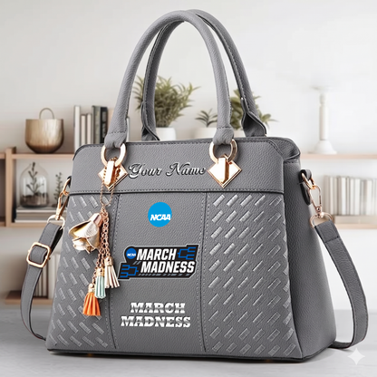 LIMITED EDITION - NEW CUSTOMIZED NCAA MAM31 MARCH MADNESS ZIP HANDBAG MULTICOLOR