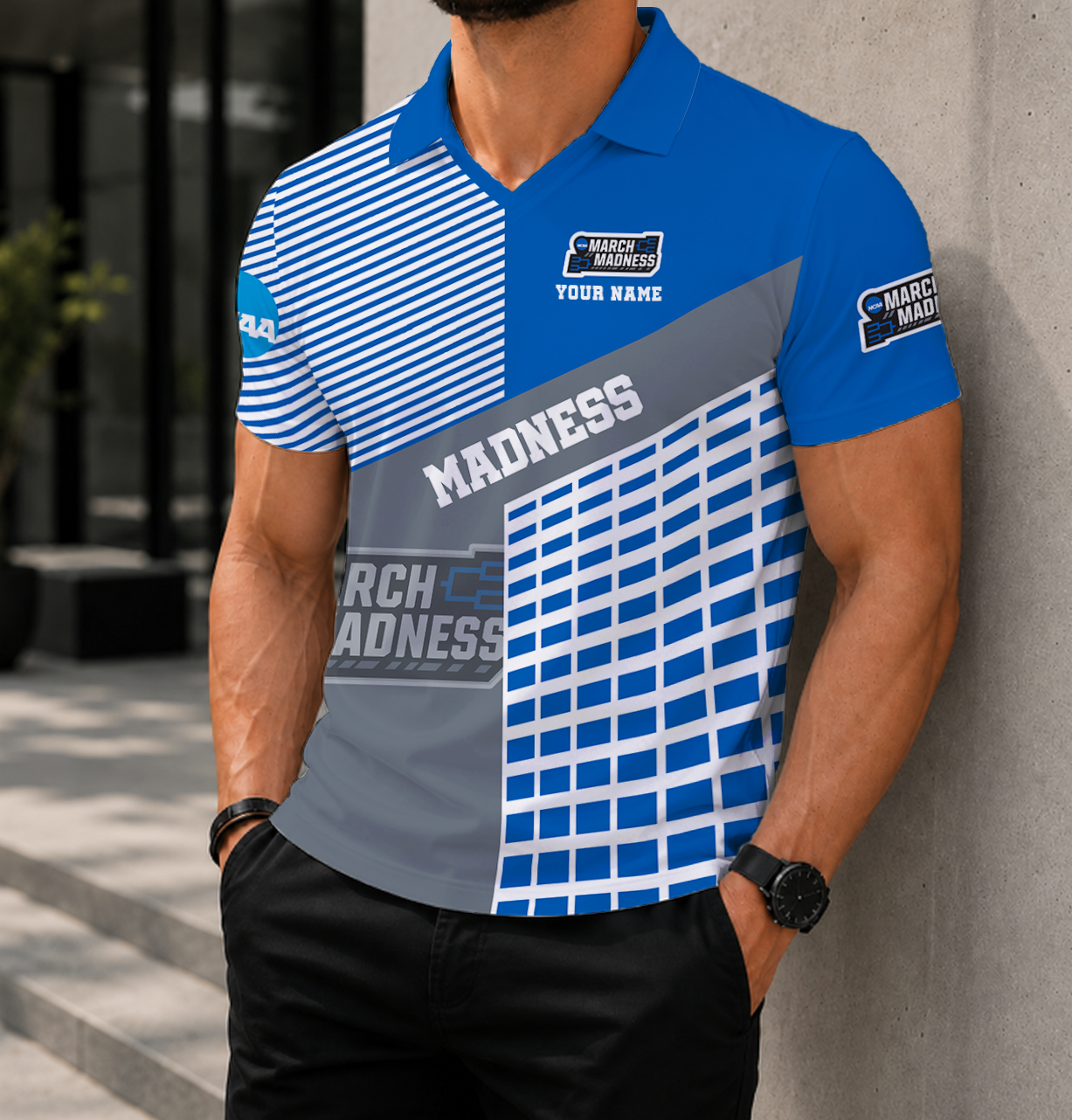 VIRAL EDITION - NEW CUSTOMIZED NCAA MAM31 MARCH MADNESS POLO SHIRT