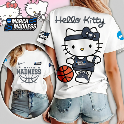 LIMITED EDITION - NEW CUSTOMIZED NCAA31 MARCH MADNESS HELLO KITTY T-SHIRT, SWEATSHIRT, HOODIE & ZIP HOODIE