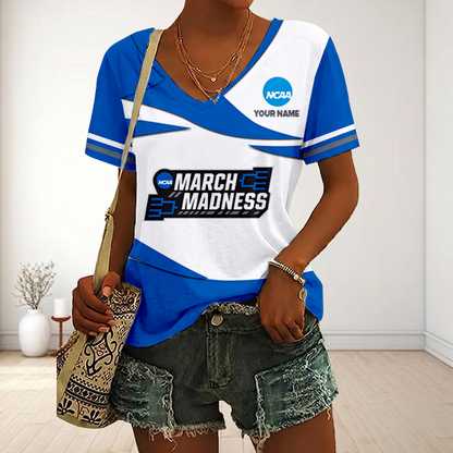 LIMITED DROP - NEW CUSTOMIZED | NCAA MAM31 MARCH MADNESS V-NECK FEMALE SHIRT