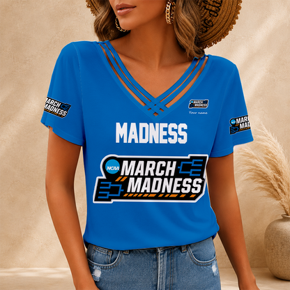 [FAN FAVORITE] NEW CUSTOMIZED NCAA MAM31 MAM MARCH MADNESS V-NECK SHIRT