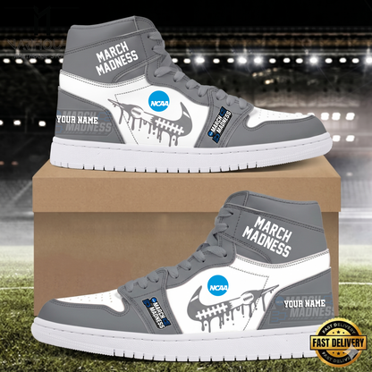 LIMITED EDITION - NEW CUSTOMIZED NCAA MAM31 MARCH MADNESS AIR JORDAN SHOES