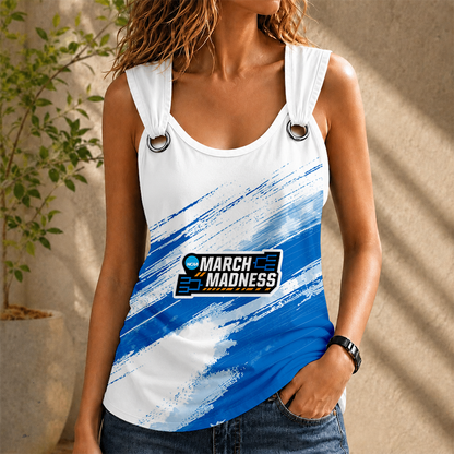 [FAN FAVORITE] NEW CUSTOMIZED NCAA MAM31 MAM MARCH MADNESS O-RING SHOULDER TANK TOP