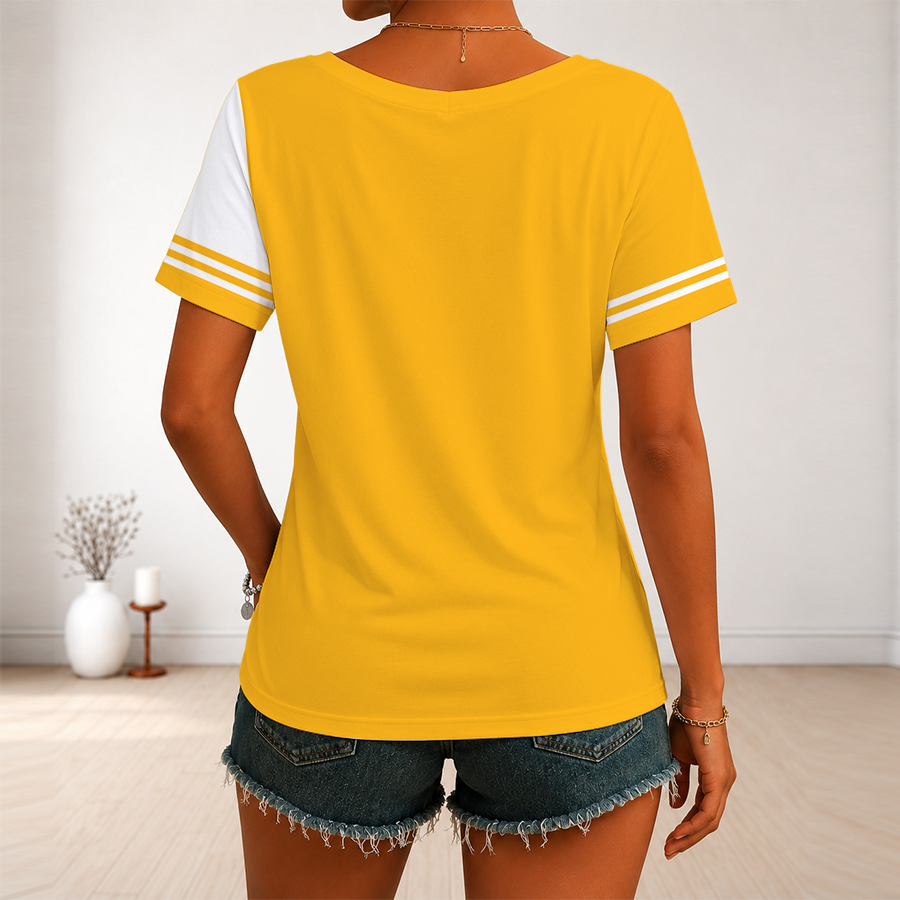 [SUPER SALE] NEW CUSTOMIZED NHL31 NVP NASHVILLE PREDATORS V-NECK FEMALE SHIRT