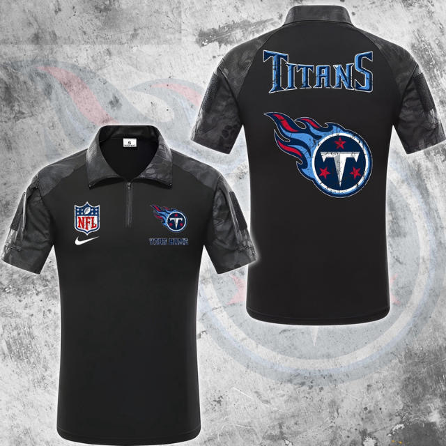 ELITE EDITION - NEW CUSTOMIZED NFL31 TST TENNESSEE TITANS POLO SHIRT, ZIP POLO SHIRT & T-SHIRTS