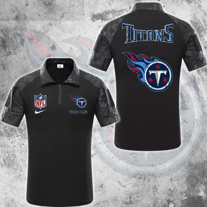 ELITE EDITION - NEW CUSTOMIZED NFL31 TST TENNESSEE TITANS POLO SHIRT, ZIP POLO SHIRT & T-SHIRTS