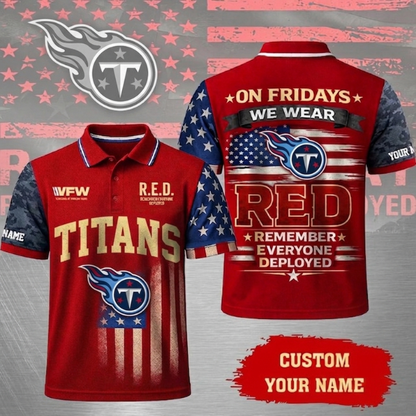 VIRAL EDITON - NEW CUSTOMIZED NFL31 TST TENNESSEE TITANS INDEPENDENCE DAY POLO SHIRT, ZIP POLO SHIRT & T-SHIRTS