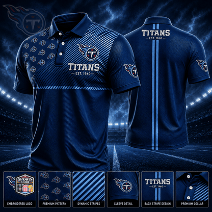 VIRAL EDITION - NEW CUSTOMIZED NFL31 TST TENNESSEE TITANS POLO SHIRT, ZIP POLO SHIRT & T-SHIRTS