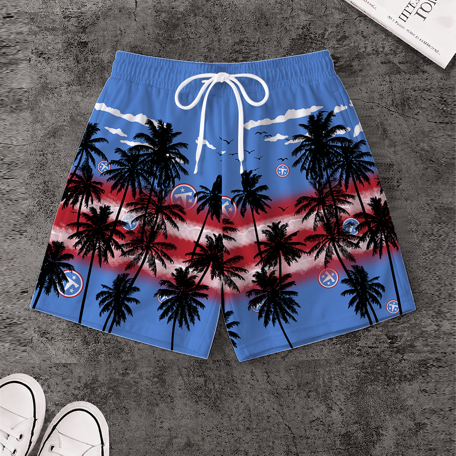 LIMITED EDITION - NEW CUSTOMIZED NFL31 TST TENNESSEE TITANS SHORT PANTS