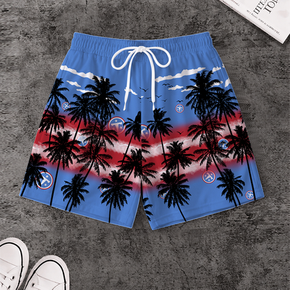 LIMITED EDITION - NEW CUSTOMIZED NFL31 TST TENNESSEE TITANS SHORT PANTS