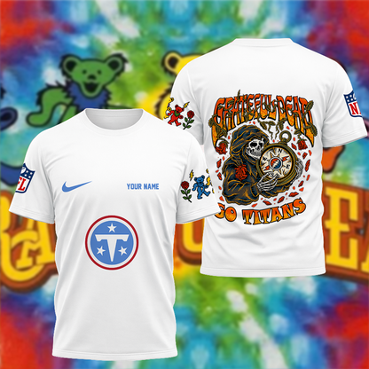 [SPECIAL OFFER] NEW CUSTOMIZED NFL31 TST TENNESSEE TITANS x GRATEFUL DEAD T-SHIRT, HOODIE, ZIP HOODIE