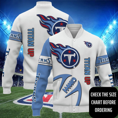 ELITE EDITION - NEW CUSTOMIZED NFL31 TST TENNESSEE TITANS SATIN VARSITY & BASEBALL JACKET