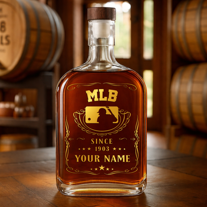 LIMITED EDITION - NEW CUSTOMIZED MLB31 MLB MAJOR LEAGUE BASEBALL LUXURY WHISKEY BOTTLE 450ML