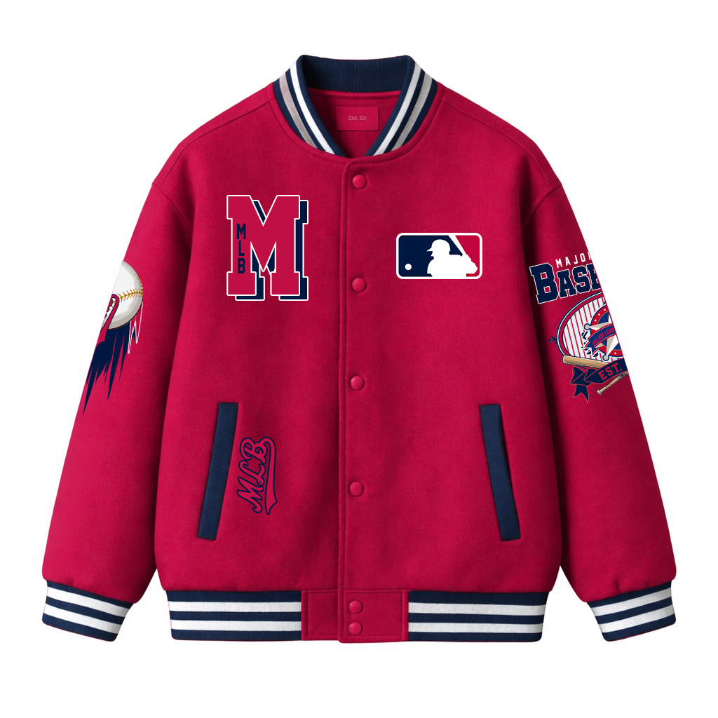 LIMITED EDITION - NEW CUSTOMIZED MLB31 MAJOR LEAGUE BASEBALL SATIN VARSITY & BASEBALL JACKET