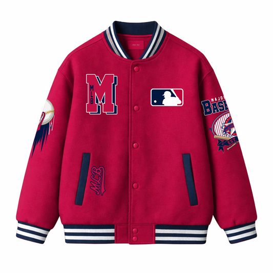 LIMITED EDITION - NEW CUSTOMIZED MLB31 MAJOR LEAGUE BASEBALL SATIN VARSITY & BASEBALL JACKET